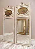 pair of french trumeau mirrors c1880